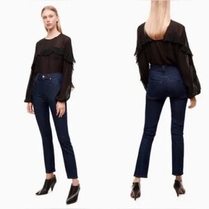 Citizens of Humanity Nola Super High Rise Slim Dark Wash Jeans